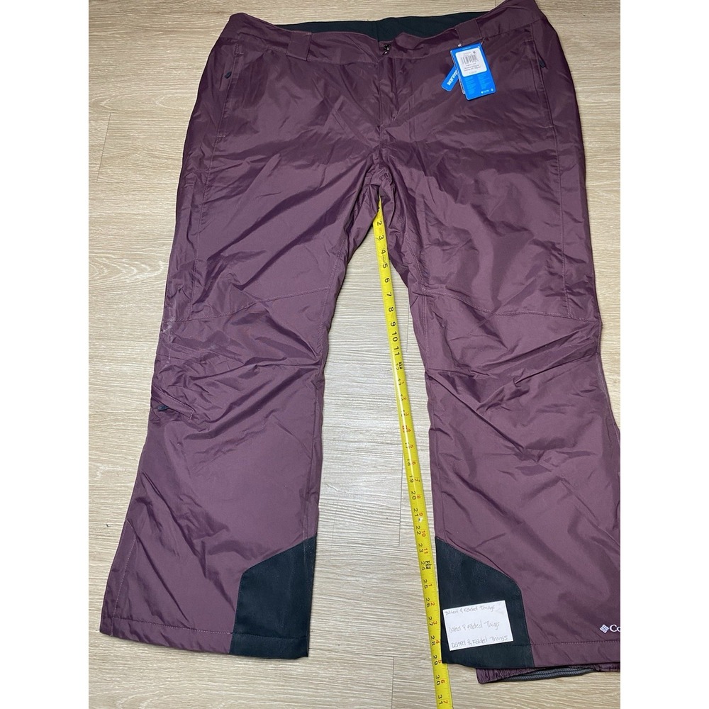 *NWT Columbia Women Size 3X Regular Bugaboo II Pant Purple Plum Snow Pants $120 - Picture 13 of 16